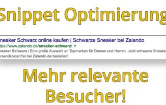 Snippet Optimierung