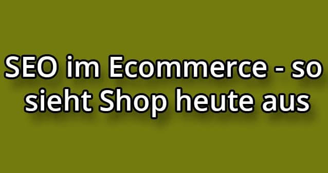 SEO im Ecommerce