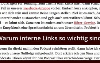Interne Verlinkung