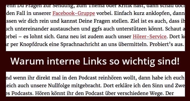 Warum die interne Verlinkung so wichtig ist #027