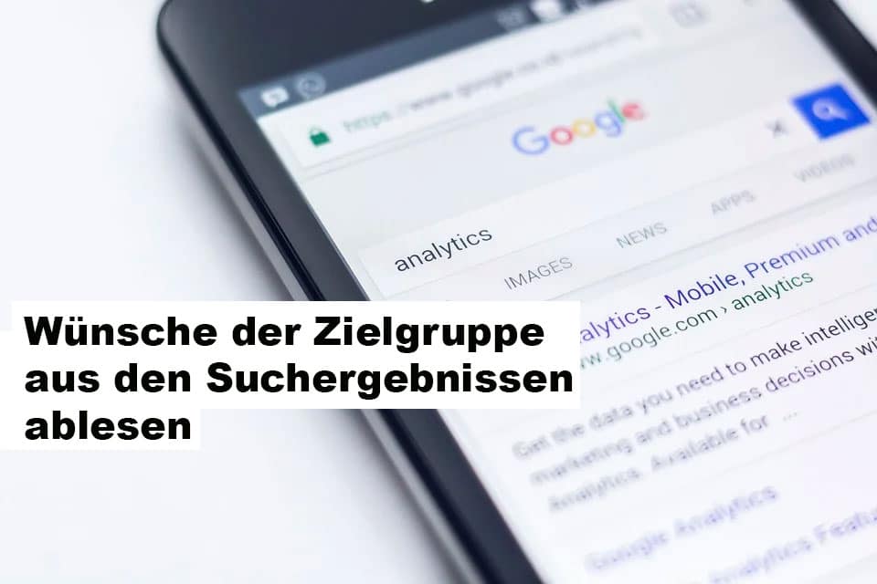 Wünsche aus den Suchergebnissen ableiten