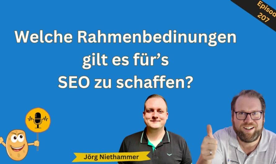Welche Rahmenbedingungen gilt es für’s SEO im Unternehmen zu schaffen? #207