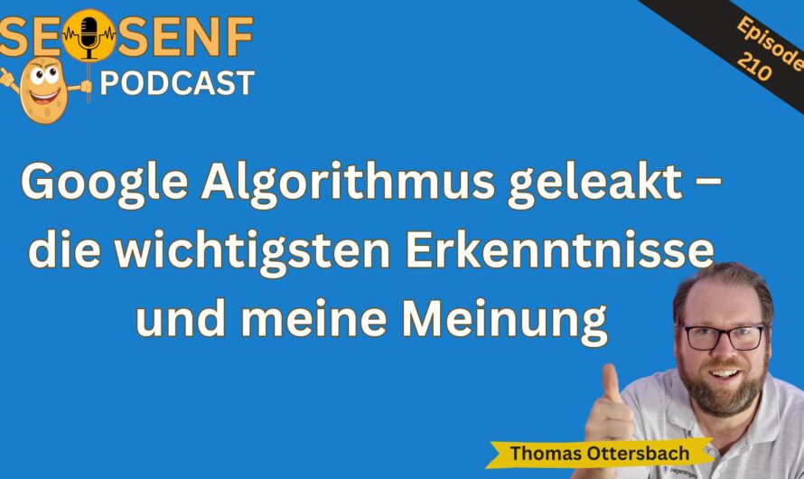 Google Algorithmus geleakt – die wichtigsten Erkenntnisse und meine Meinung #210